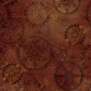 QT Aquatic Steampunkery 27772-A Brown - Cotton Fabric