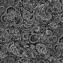 QT Blanc Et Noir, 27274-J Black - Cotton Fabric
