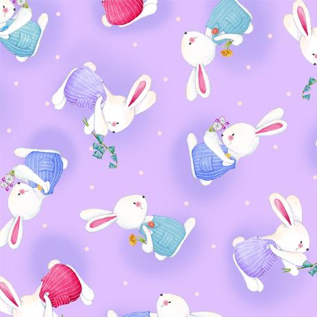 QT Bunny Wishes 29472-L - Cotton Fabric