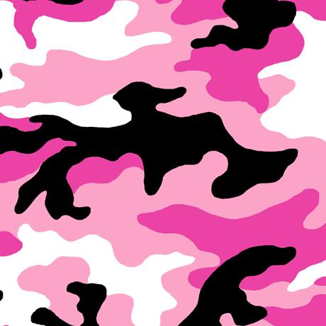 QT Camo - Pink 28748-P - Cotton Fabric
