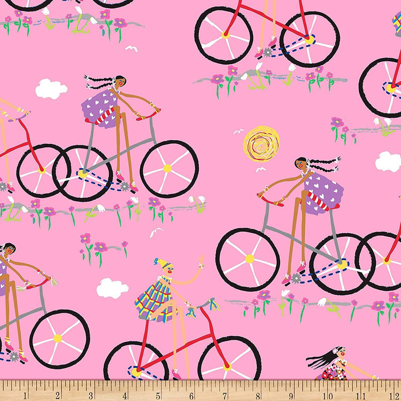 QT City Gals 26679-P - Cotton Fabric