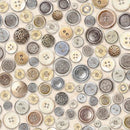 QT Cotton Couture - Buttons - Charcoal 27866-E - Cotton Fabric
