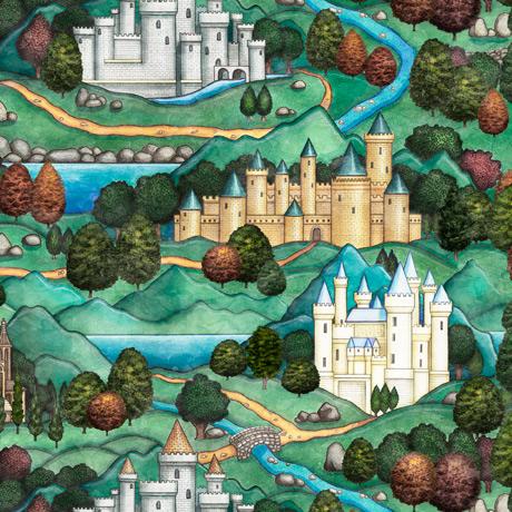 QT Dragon Quest 28806-G - Cotton Fabric