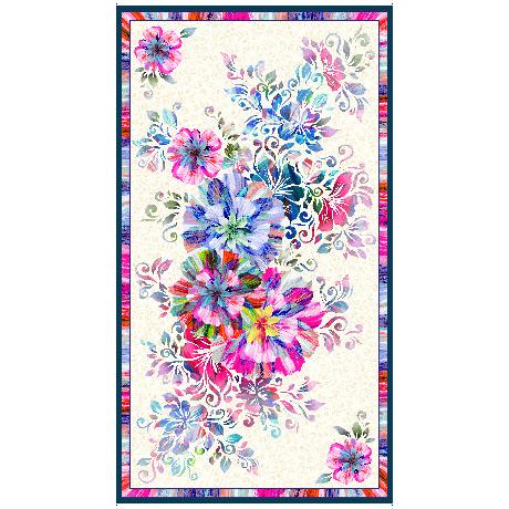 QT Floral Fascination Panel 28510-X - Cotton Fabric