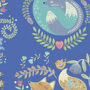 QT Fox Trot 28956-B Blue - Cotton Fabric