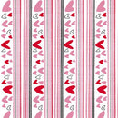 QT Love Ewe - Heart Stripe 28555-Z - Cotton Fabric