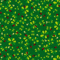 QT Lucky Clovers, 27425-F Forest - cotton fabric