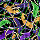 QT Mardi Gras - 28444-J Black - Cotton Fabric