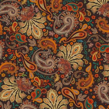 QT Owl Arabesque 28584-A - Cotton Fabric
