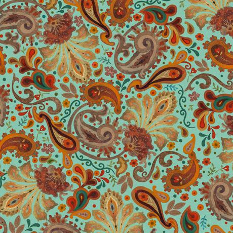 QT Owl Arabesque 28584-Q - Cotton Fabric