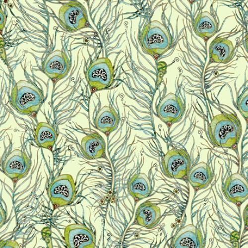 QT Pretty As A Peacock 1649-24936-H - Cotton Fabric