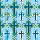 QT Psalms 1649- 28253-B BLUE - Cotton Fabric