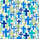 QT Psalms 1649- 28255-Z WHITE - Cotton Fabric