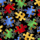 QT This & That V 28295-J Black - Cotton Fabric