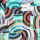 QT Transcendence Geo Collage Turquoise 27594-Q - Cotton Fabric