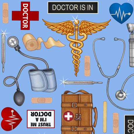 QT What the Doctor Ordered 24928-B - Cotton Fabric
