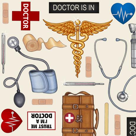 QT What the Doctor Ordered 24928-E - Cotton Fabric
