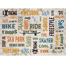 QT Xtreme Sports Words 45794-K - Cotton Fabric