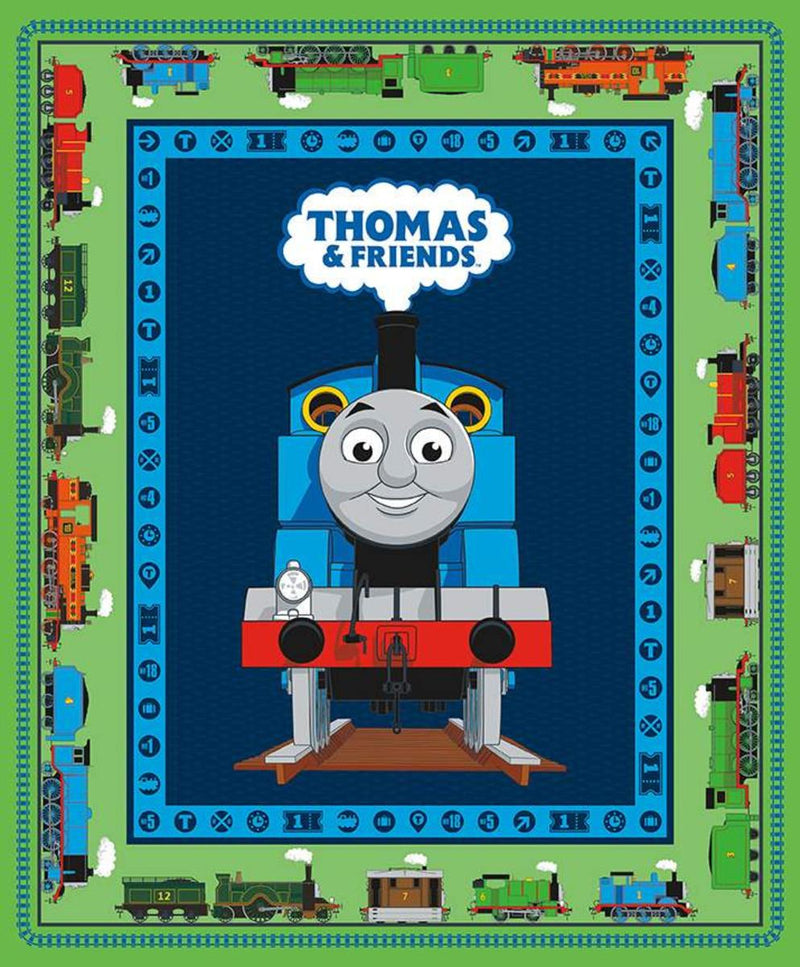 CWH All Aboard Panel - P11007-GREEN - Cotton Fabric