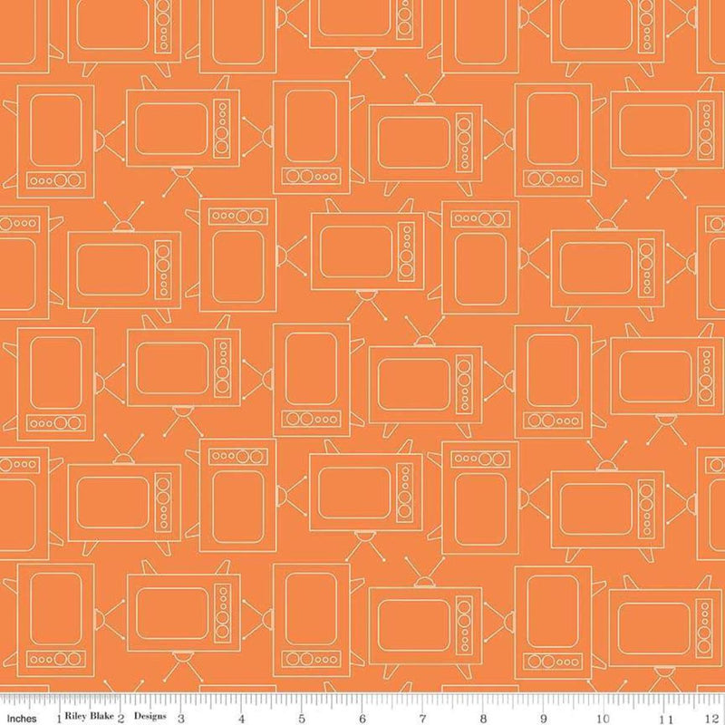 RILEY BLAKE Bee Basics C6411-ORANGE - Cotton Fabric