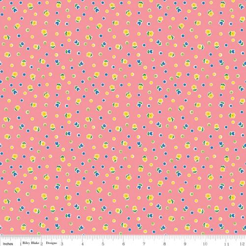 RILEY BLAKE Toy Chest 3 C6766-PINK - Cotton Fabric
