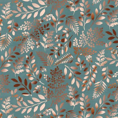 RJR Lilac & Sage, 103-TE2M Teal - Cotton Fabric