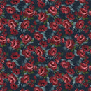 RJR Maison des Roses - RJ5301-MN1 Moody Navy - Cotton Fabric