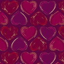 RJR Shiny Objects: Good as Gold 502-WI1 Wine - Cotton Fabric