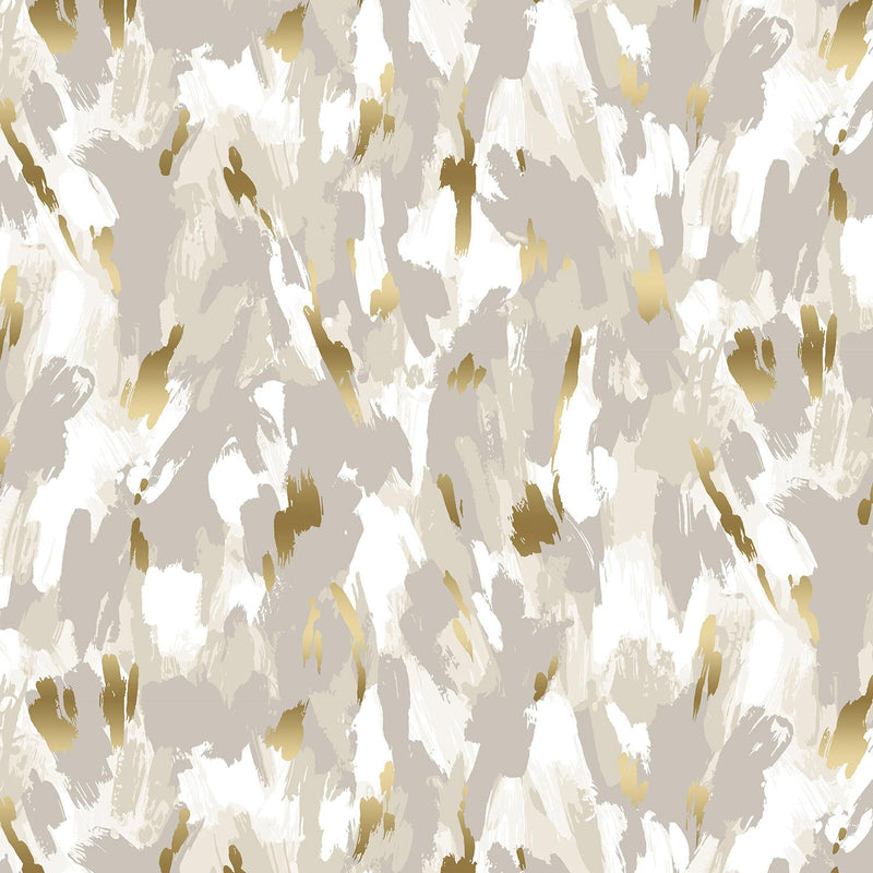 RJR Shiny Objects: Good as Gold 503-PE6 Pebble - Cotton Fabric