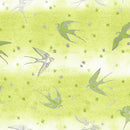 RJR Shiny Objects: Sweet Somethings 3532-003 Green - Cotton Metallic Fabric