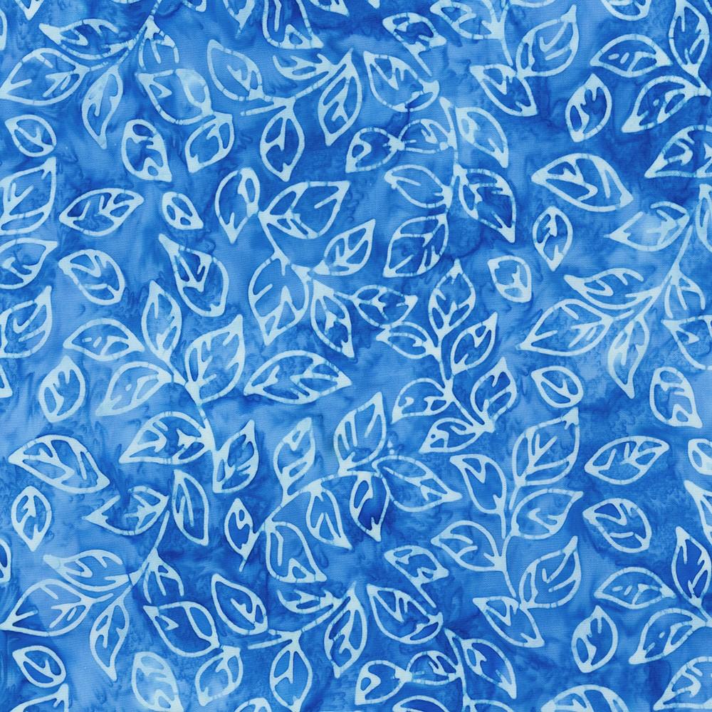 RK Artisan Batiks: Floral Wave 21624-82 Blue Jay - Cotton Batik Fabric