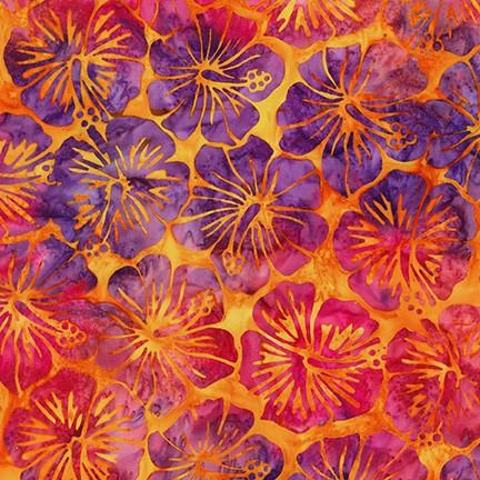 RK Artisan Batiks: Totally Tropical - AMD-17802-209 Sunburst- Cotton Fabric