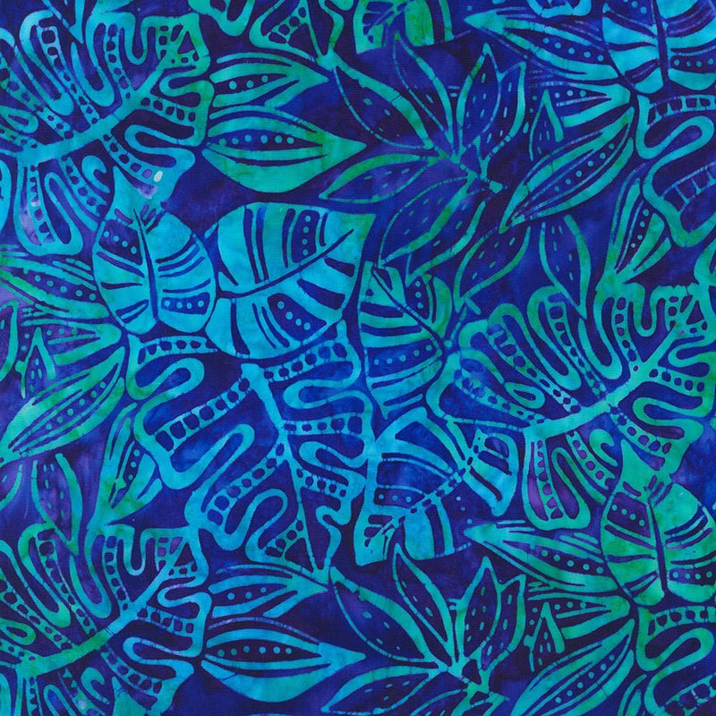 RK Artisan Batiks: Totally Tropical 21313-360 Ultra Marine - Cotton Fabric