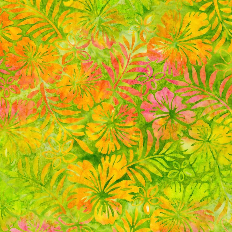 RK Artisan Batiks: Totally Tropical 21314-310 Leapfrog - Cotton Fabric