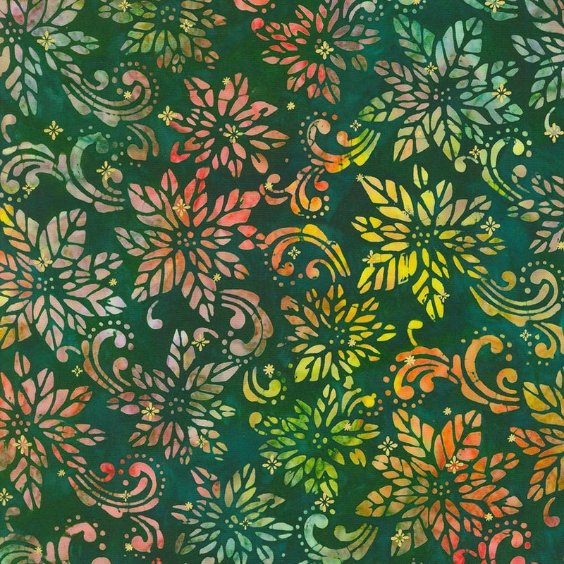 RK Artisan Batiks: Winter Sparkle AMDM-21230-44 Forest - Cotton Fabric