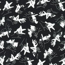 RK Campout - Finger Puppet SB-850363D1-3 Black - Cotton Fabric