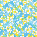 RK Gentle Petals 21152-4 Blue - Cotton Fabric