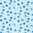 RK Gentle Petals 21156-4 Blue - Cotton Fabric