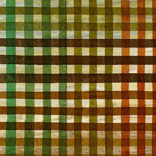 RK Hand Painted Gingham Batik 17769-323 - Cotton Fabric