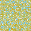 RK Midnight Nectar - Metallic SRKM-21187-333 Sea Glass - Cotton Metallic Fabric