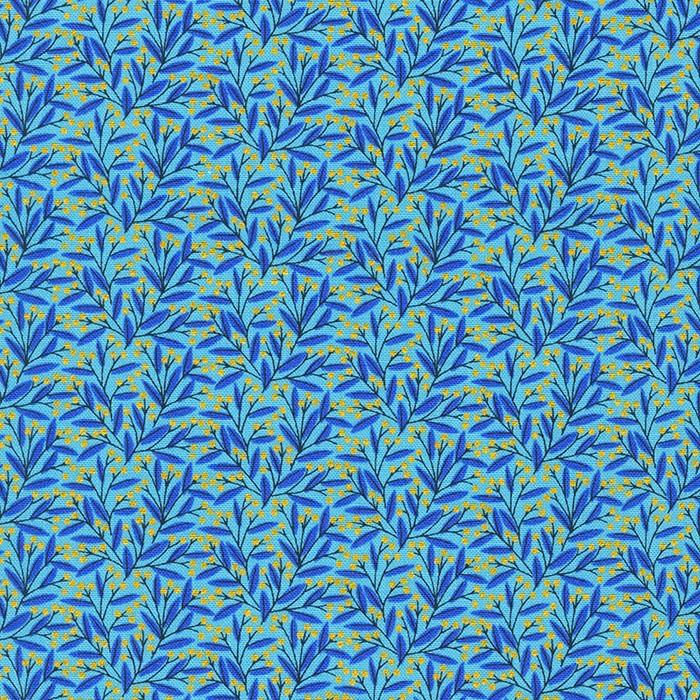 RK Midnight Nectar - Metallic SRKM-21189-73 Lake - Cotton Fabric