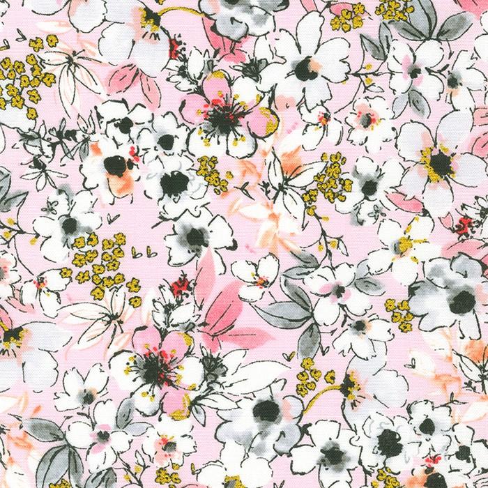RK Rosette SRKM-21284-10 Pink - Cotton Fabric