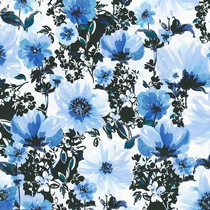 RK Wishwell: Wild Blue - WELD-20244-75 Delft - Cotton Fabric