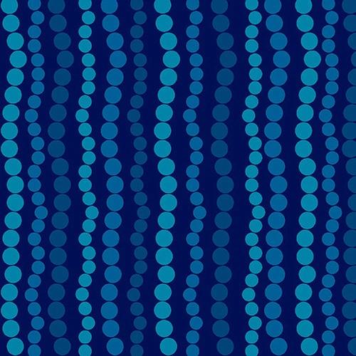 STUDIO E All Lined Up 5377-77 Blue - Cotton Fabric