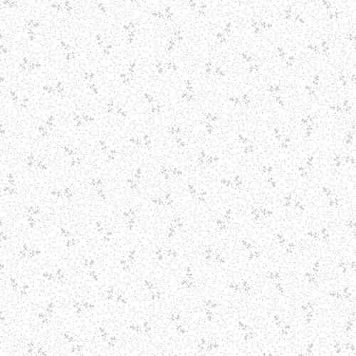 STUDIO E Touch of White 108" - 6880-01W White on White - Cotton Fabric