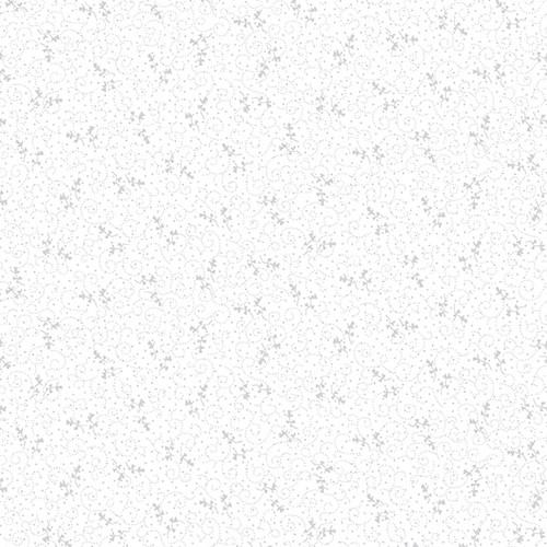 STUDIO E Touch of White 108" - 6880-01W White on White - Cotton Fabric