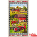 SYK Farmall Tractors Panel 10336 Multi - Cotton Fabric