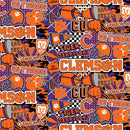 SYK NCAA Clemson Tigers CLEM1165 - Cotton Fabric
