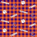 SYK NCAA Clemson Tigers CLEM1207 - Cotton Fabrics