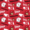 SYK NCAA Nebraska Team Fabrics NE1178 - Cotton Fabric